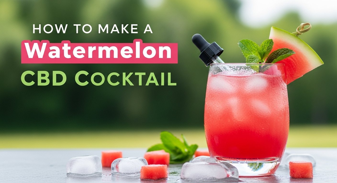 How to Make a Watermelon CBD Cocktail, cbd, recipe, infused