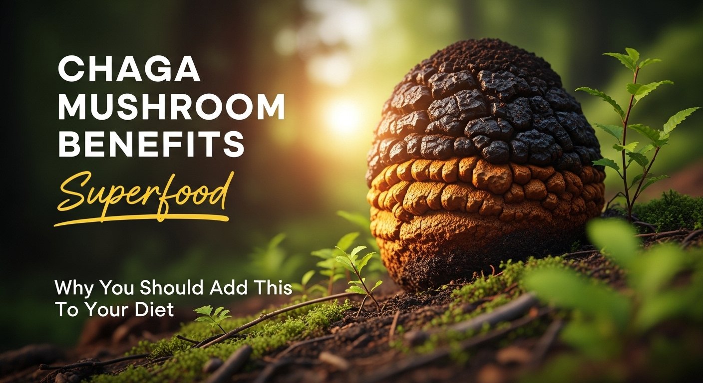 Chaga Mushroom Benefits - Why You Should Add This Superfood To Your Diet, chaga, mushroom, chaga mushroom