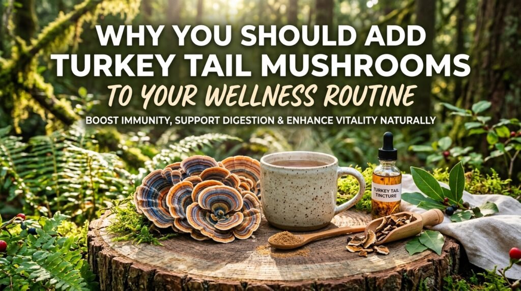 Why You Should Add Turkey Tail Mushrooms To Your Wellness Routine, turkey tail, mushrooms, natural, organic, wellness, health, relief