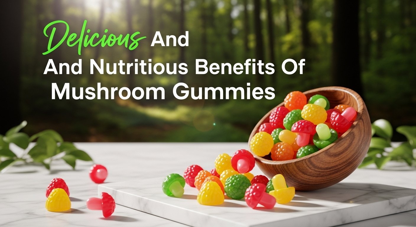 Delicious And Nutritious Benefits Of Mushroom Gummies, mushrooms, gummies