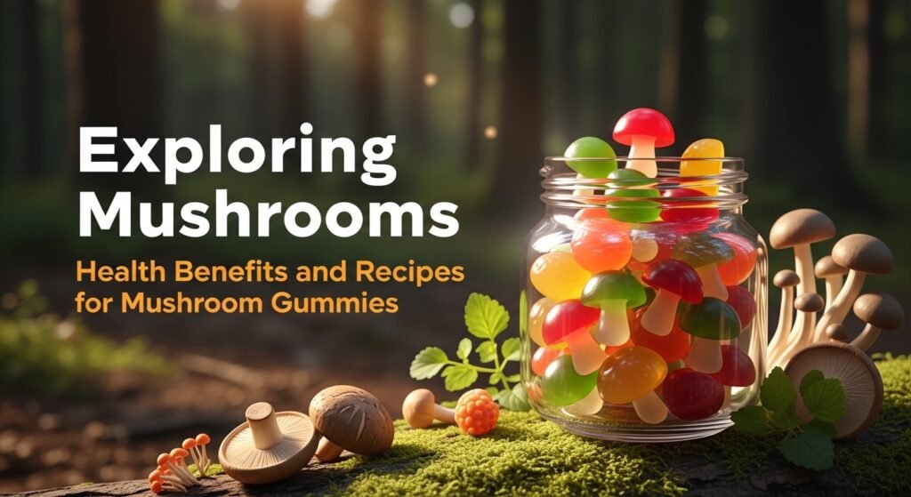 Exploring Mushrooms: Health Benefits and Recipes for Mushroom Gummies, mushrooms, benefits, health, nootropics