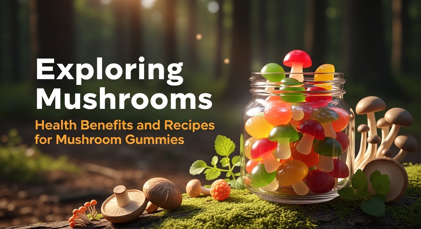Exploring Mushrooms: Health Benefits and Recipes for Mushroom Gummies, mushrooms, benefits, health, nootropics