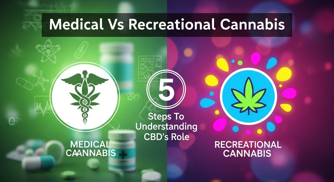 Medical Vs Recreational Cannabis - 5 Steps To Understanding CBD's Role, cannabis, cbd, thc