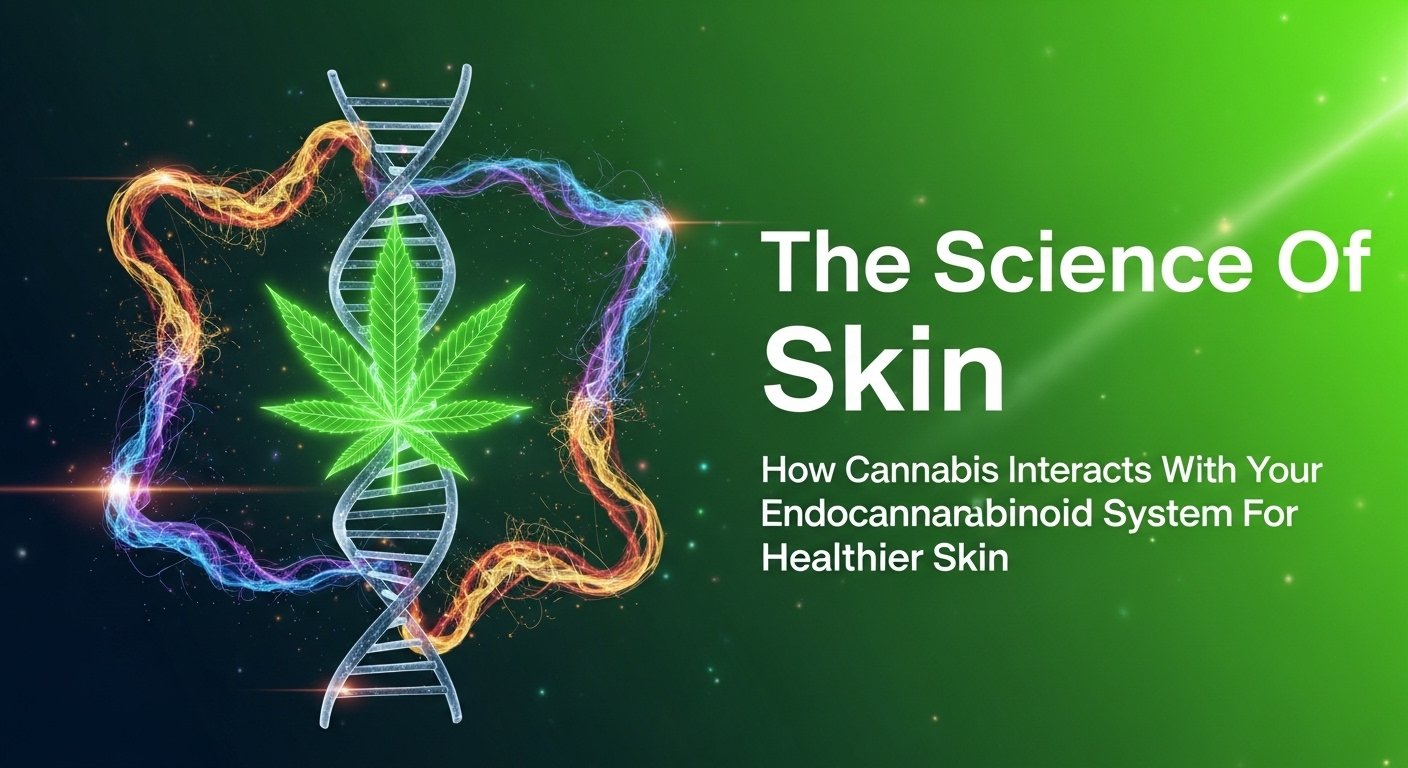 The Science Of Skin: How Cannabis Interacts With Your Endocannabinoid System For Healthier Skin, cannabis, skin care, natural skin care, cannabis skin care, cbd, cbd skincare, natural pain relief, natural relief, pain relief, pain management, cannabis, cbd, nature, thc, healthy, natural supplements, sleep aid, natural sleep, anxiety relief