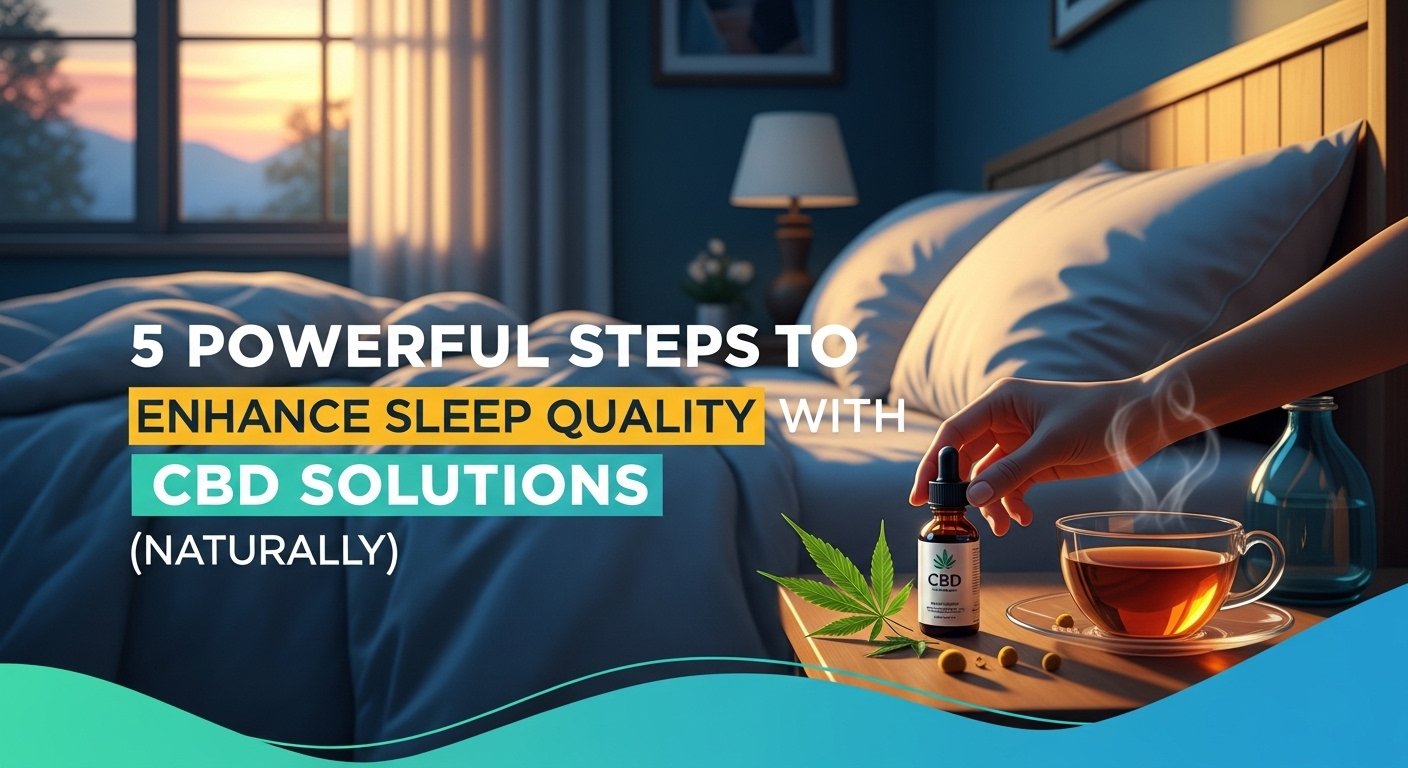 5 Powerful Steps to Enhance Sleep Quality With CBD Solutions (Naturally), cbd, cbd for sleep, natural sleep, cbd sleep aid