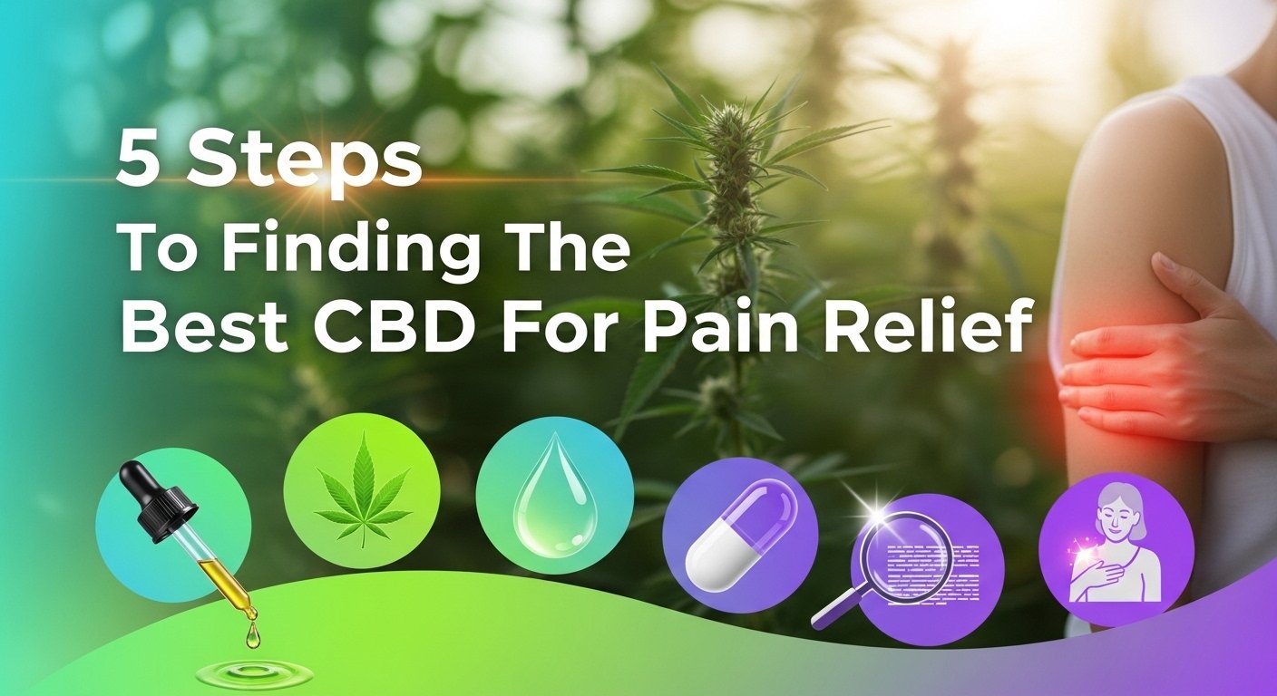 5 Steps To Finding The Best CBD For Pain Relief, pain relief, natural pain relief, cbd, cbd for pain