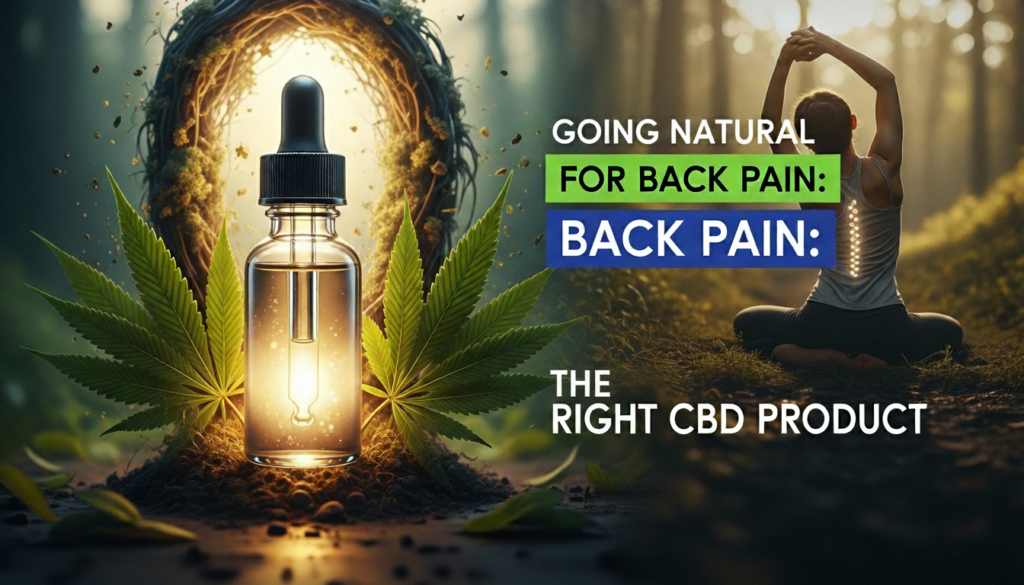 Going Natural For Back Pain - Steps To Finding The Right CBD Product, natural health, cannabis, cbd, thc, apin relief, natural pain relief, Going Natural for Back Pain: Steps to Finding the Right CBD Product