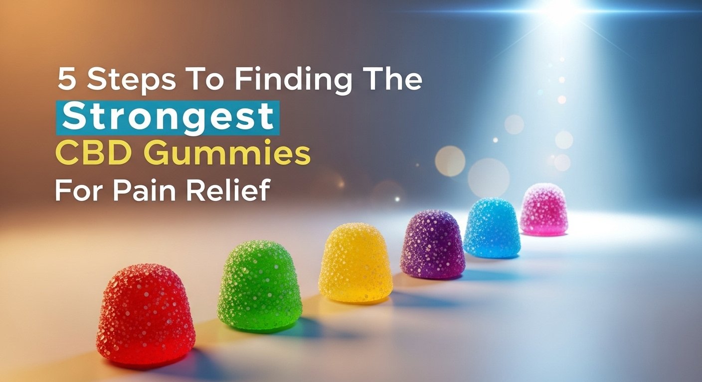 5 Steps To Finding The Strongest CBD Gummies For Pain Relief, stop the pain, cbd for pain, fibro control, fibromyalgia relief, pain relief, natural pain relief