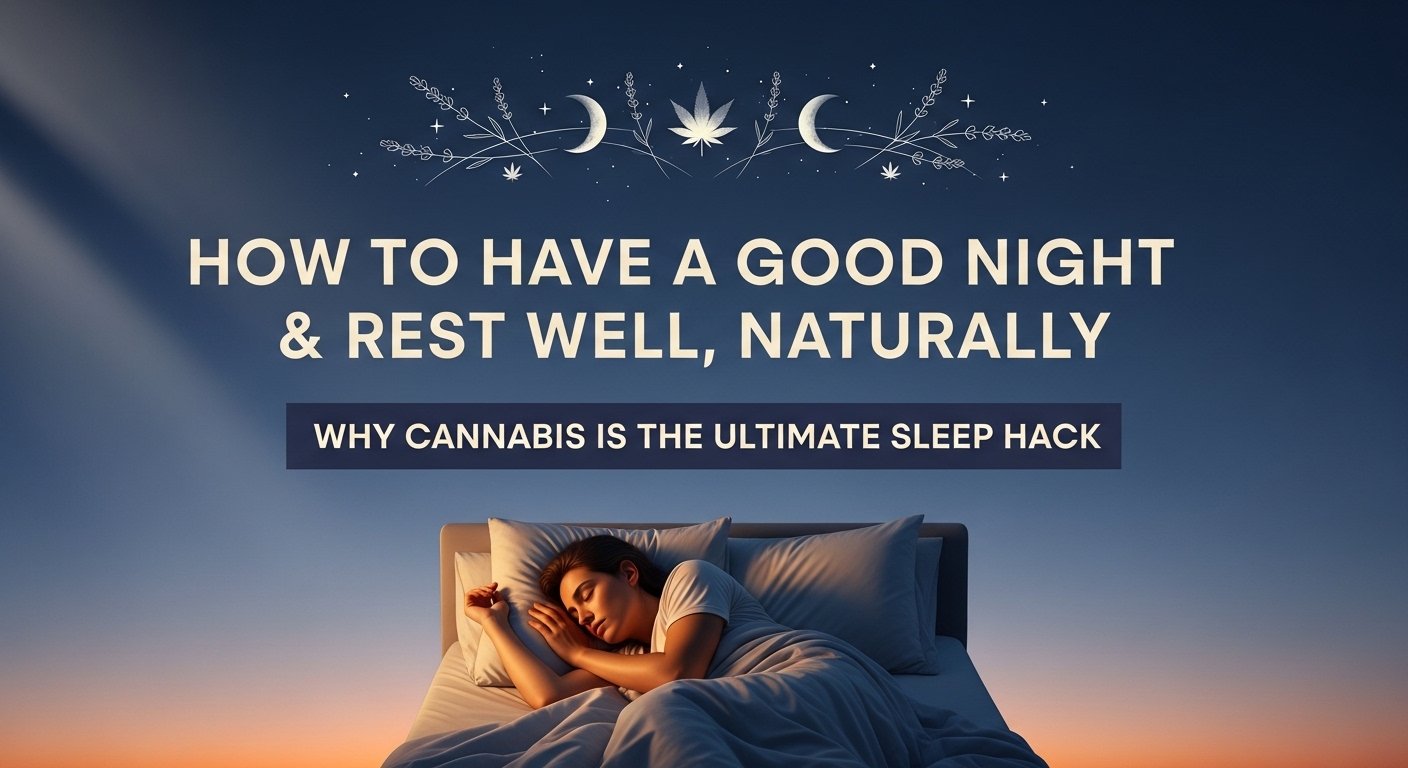 How to Have a Good Night & Rest Well, Naturally – Why Cannabis Is the Ultimate Sleep Hack, sleep, cannabis, natural slepp, sleep supplements, sleep aid, natural, cbd, cbn