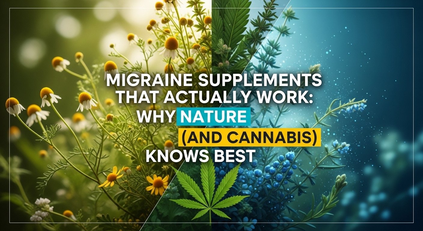 Migraine Supplements That Actually Work: Why Nature (and Cannabis) Knows Best, migraine supplements, foods that help with headaches, natural pain relief, natural relief, pain management, purwell
