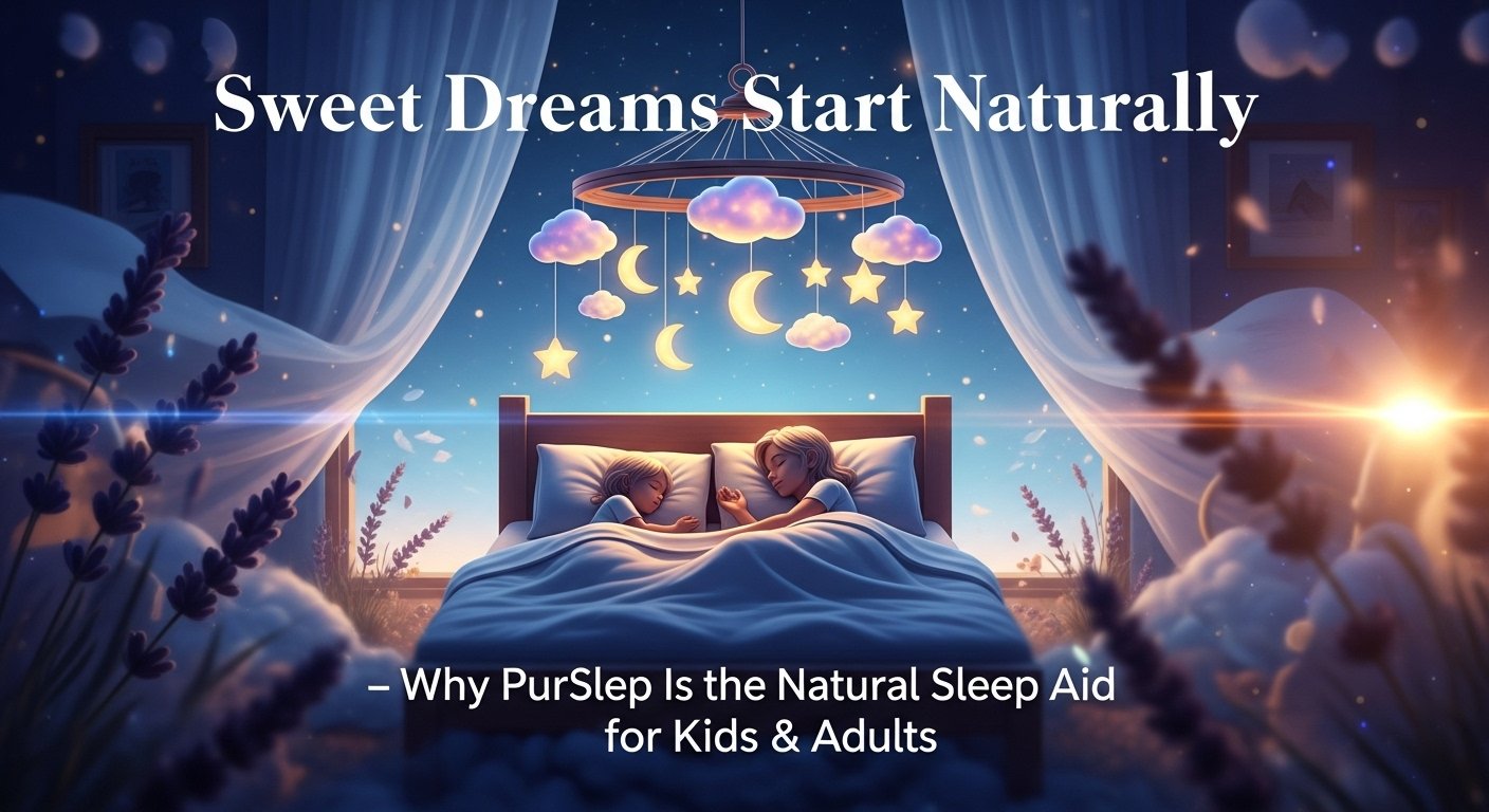 Sweet Dreams Start Naturally – Why PurSlep Is the Best Natural Sleep Aid for Kids & Adults, sleep aid