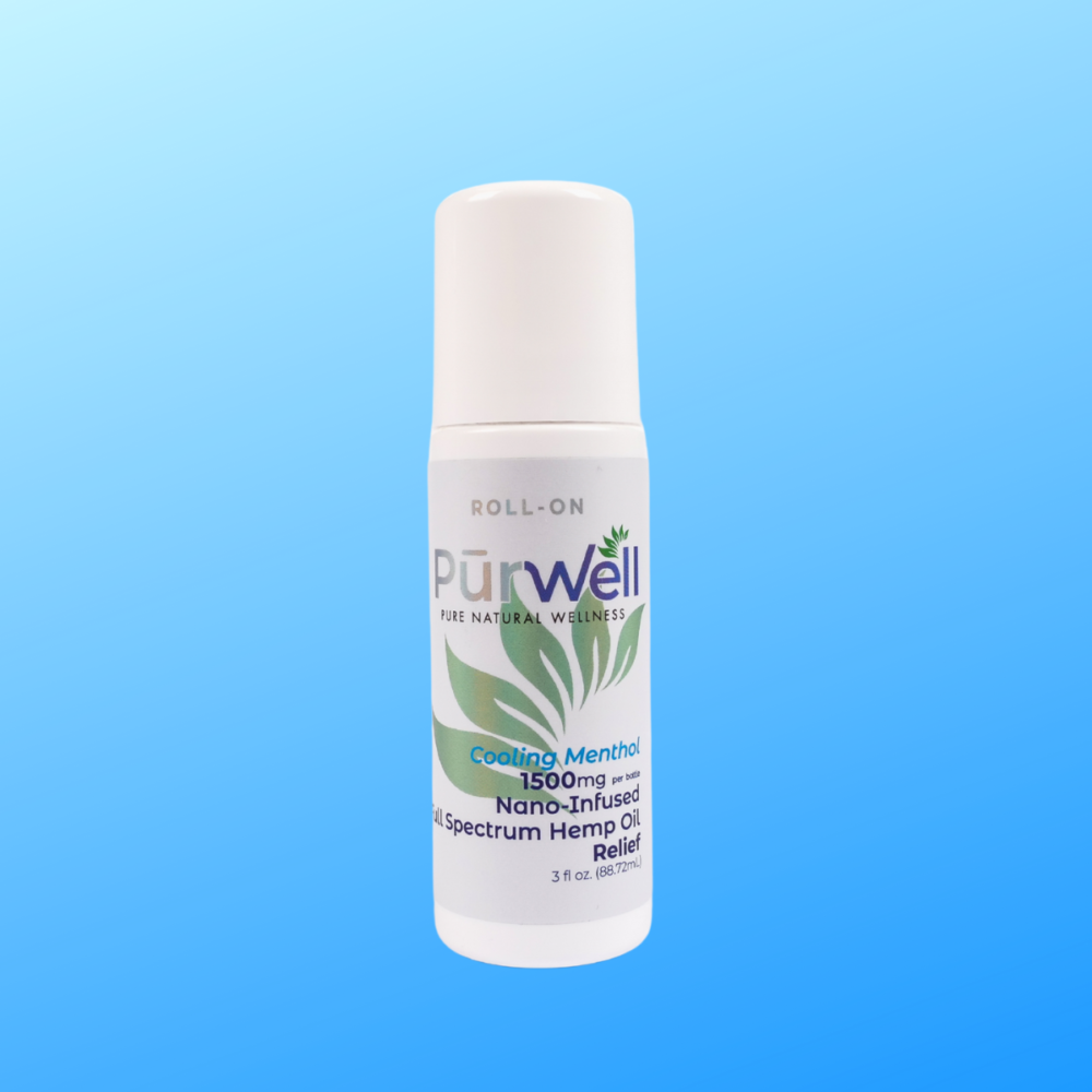 CBD Roll On for Pain Relief | Nano Infused 1500mg - Purwell