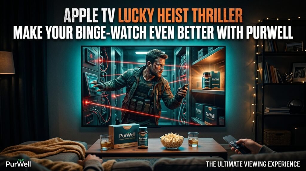 Apple TV Lucky Heist Thriller: Make Your Binge-Watch Even Better With PurWell - Purwell Apple TV Lucky Heist Thriller Make Your Binge Watch Even Better With PurWell, PurWell, cbd, cannabis, ecs, endocannabiniod system, cbd health, cannabis, cbd, skincare, cbd skincare, natural skincare, cbd oil, cbd lotion, cbd cream, cannabis, skin care, natural skin care, cannabis skin care, cbd, cbd skincare, natural pain relief, natural relief, pain relief, pain management, cannabis, cbd, nature, thc, healthy, natural supplements, sleep aid, natural sleep, anxiety relief